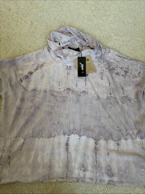 Jupee Lavender Tie-Dye Cowl Neck Pullover Size S/M